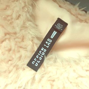 SOLD - Design Lab - Light Pink Sherpa Vest
